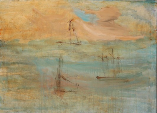 438 - 100x73 Barcos al Amanecer 2012